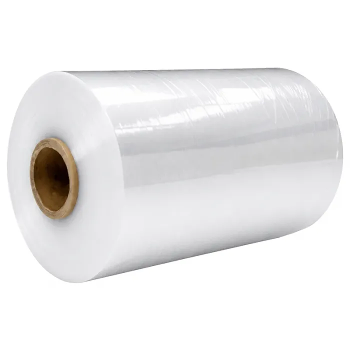 LDPE zsugorfólia, 700 m hosszúság, 300 mm szélesség, 40 my vastagság, félig nyitott kivitel, csomagolás: 210 m²/tekercs