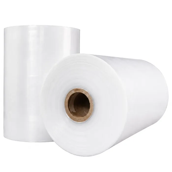LDPE zsugorfólia, 700 m hosszúság, 300 mm szélesség, 40 my vastagság, félig nyitott kivitel, csomagolás: 210 m²/tekercs