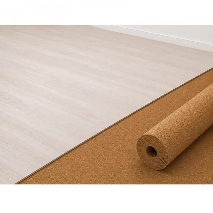 ECO természetes parafa szigetelő, 10 m²/tekercs, hosszúság 10 m, szélesség 1 m, vastagság 3 mm, anyaga parafa, barna szín