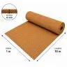ECO természetes parafa alátét, 10 m²/tekercs, hosszúság 10 m, szélesség 1 m, vastagság 4 mm, anyaga parafa, barna szín