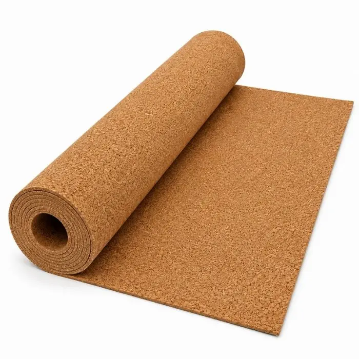 ECO természetes parafa szigetelő, 10 m²/tekercs, hosszúság 10 m, szélesség 1 m, vastagság 5 mm, anyaga parafa, barna színű