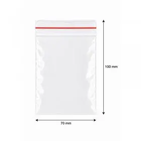 Ziplock cipzáras tasakok, 70x100 mm, 40 mikron | INATECH Packaging