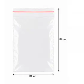 Ziplock cipzáras tasakok, gazdaságos, 120x170 mm | INATECH Packaging