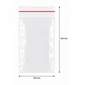 Ziplock cipzáras tasakok, standard, 120 x 180 mm | INATECH Packaging