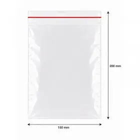 Ziplock tasakok cipzáras zárással, standard, 150 x 200 mm | INATECH Packaging