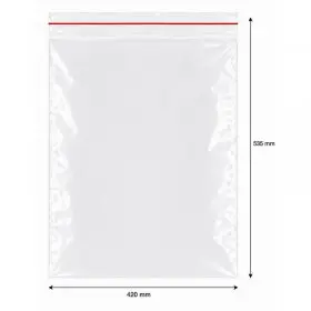 Ziplock cipzáras tasakok, standard, 420 x 535 mm | INATECH Packaging
