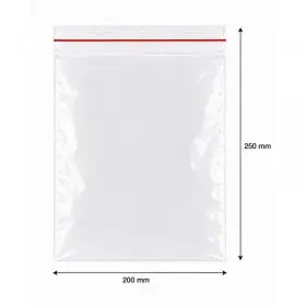 Zipzáras Ziplock tasakok, standard, 200 x 250 mm | INATECH Packaging