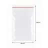 Zipzáras zacskók, standard, 100 x 150 mm, 50 mikron, db / 100 db-os csomag