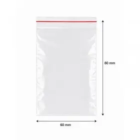 Zipzáras Ziplock tasakok, standard, 60 x 80 mm | INATECH Packaging