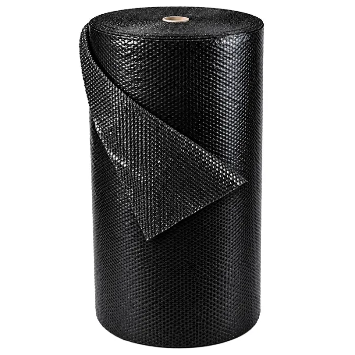 Fekete kis buborékos fólia, szélesség 1000 mm, hosszúság 100 m, 2 réteg, vastagság 70 µm