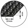Fekete kis buborékfólia Szélesség 1000 mm, Hossz 25 m, Rétegek 2, Vastagság 70 my, Fekete színű