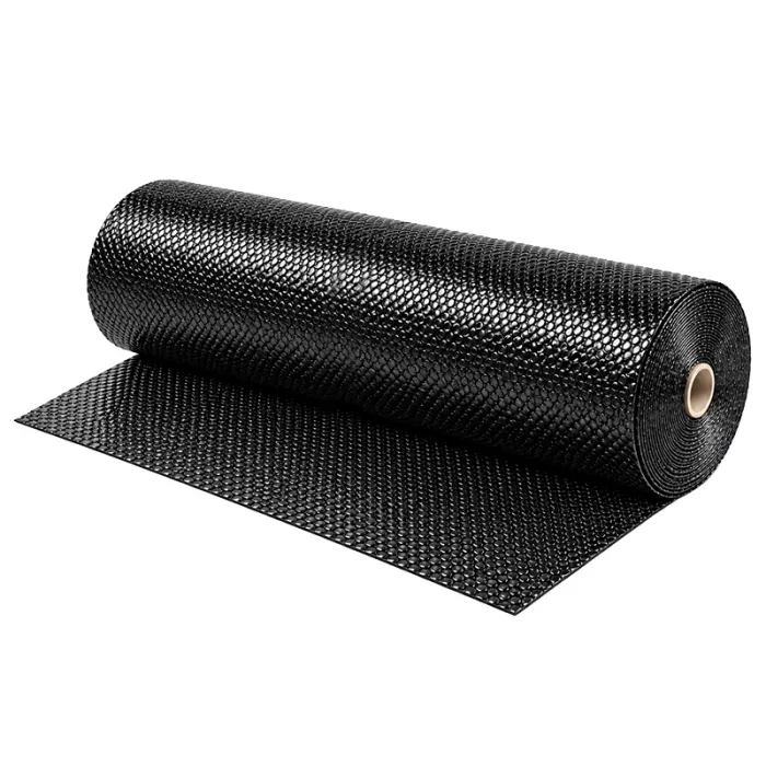 Fekete kis buborékfólia Szélesség 1000 mm, Hossz 25 m, Rétegek 2, Vastagság 70 my, Fekete színű