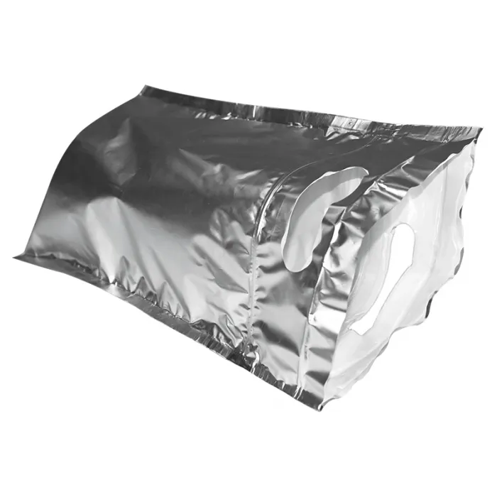 Hőszigetelő cipzáras tasak Isothermal Pouch Méret 200 x 250 mm, Zárófül 70 mm, Szín ezüst, fogantyúval és cipzárral