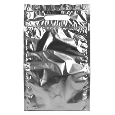 Hőszigetelő cipzáras tasak Isothermal Pouch Méret 200 x 250 mm, Zárófül 70 mm, Szín ezüst, fogantyúval és cipzárral