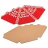 Conuri Protectie Lungime 300 mm, Latime 300 mm, Inaltime 320 mm, Material Carton Ondulat, Culoare Rosu / Alb, Buc / Pachet 25...