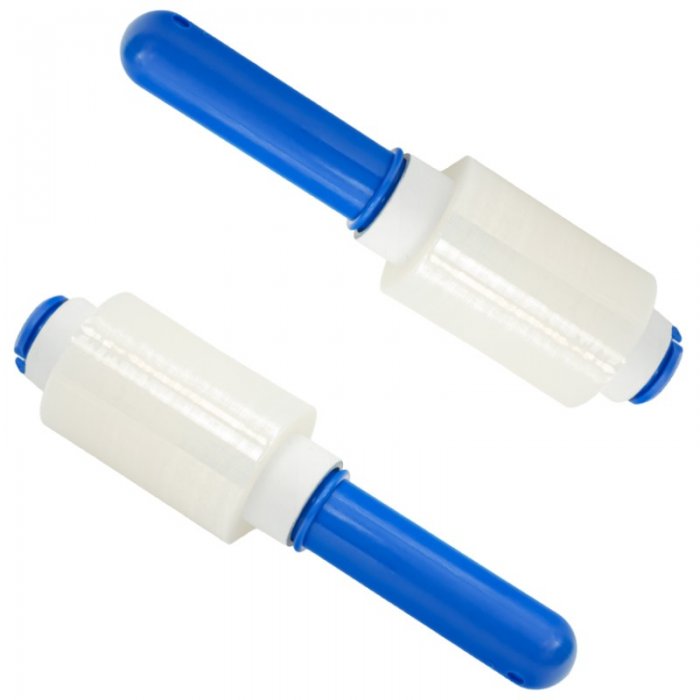 Kit Starter 3 Mini Role Folie Stretch Lungime 150 m, Latime 100 mm, Dispenser DA, 1, Grosime 15 my, Culoare Transparent, Role...