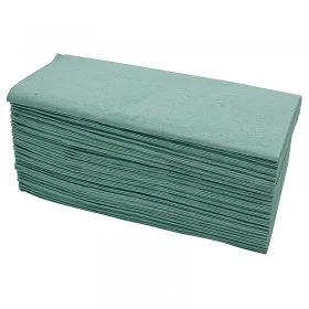 Prosop Hartie Pliat, Verde, V-Fold, 20 buc/pachet Lungime 250 mm, Latime 210 mm, Straturi 1, Material Reciclat Color, Culoare...
