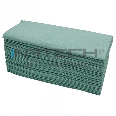 Prosop Hartie Pliat, Verde, V-Fold, 20 buc/pachet Lungime 250 mm, Latime 210 mm, Straturi 1, Material Reciclat Color, Culoare Verde, Buc / Pachet 20