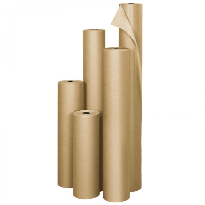 Hartie Kraft Pentru Constructii Latime 1350 mm, Densitate 80 g/mp, Greutate 25 kg/rola, Culoare Natur, Role/Pachet 1-Hartie P...