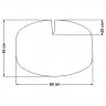 Profil Din Spuma PEE, Tip Edge Pad Lungime 1000 mm, Dimensiuni A-B-C 45 x 60 x 25 mm, Culoare Verde, Metri / Pachet 40-Poliet...