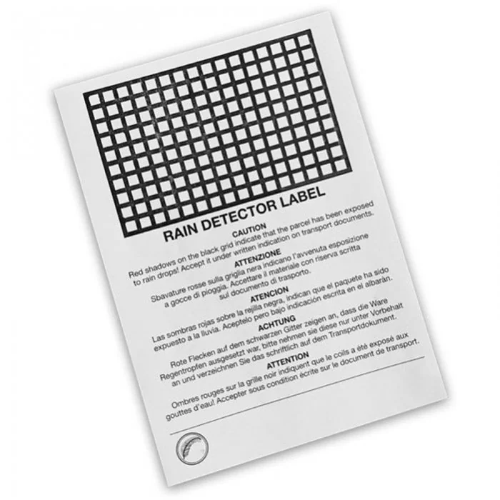 Eticheta Detector Ploaie Dimensiune Pachet 100 x 140 x 50 mm, Buc / Pachet 250-Desicanti Indicatori Umiditate