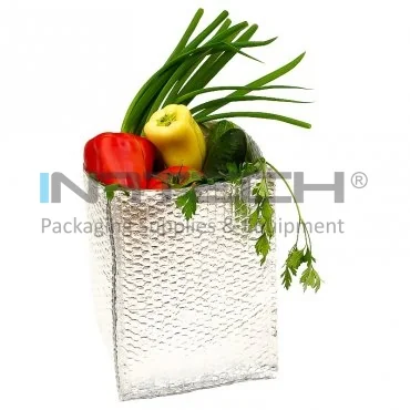 Hőszigetelő csomagolás dobozokhoz, méretek mm-ben (H × Sz × M) 380 x 250 x 450, ezüst színű
