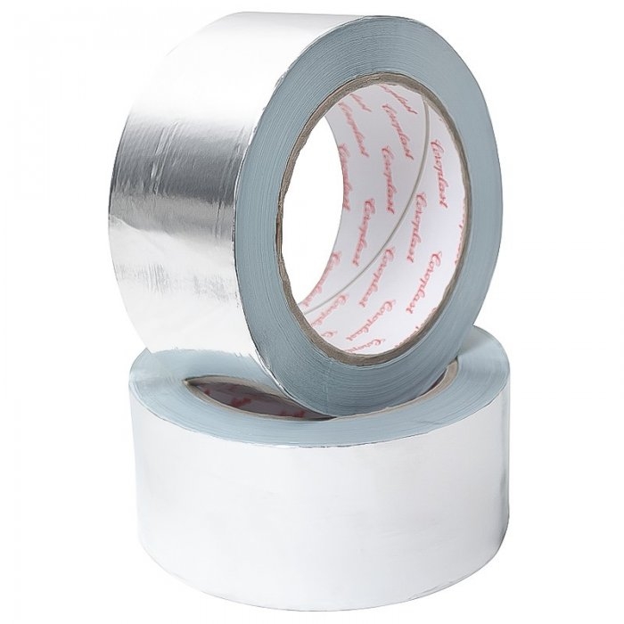 Banda Adeziva Din Aluminiu 50 mm x 50 m x 50 my Lungime 50 m, Latime 50 mm, Adeziv Cauciuc sintetic, Grosime 50 my, Culoare A...