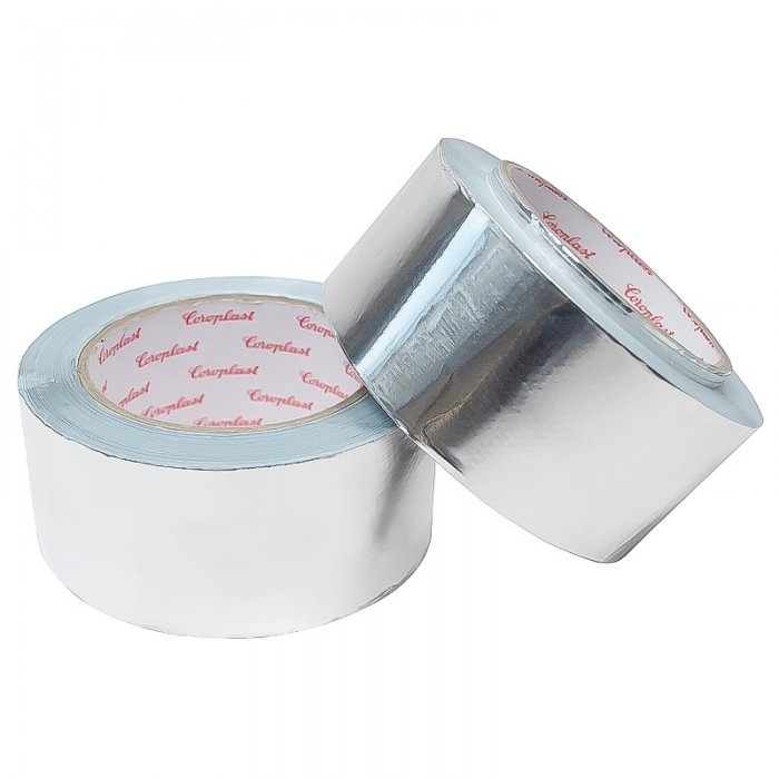 Banda Adeziva Din Aluminiu 50 mm x 50 m x 50 my Lungime 50 m, Latime 50 mm, Adeziv Cauciuc sintetic, Grosime 50 my, Culoare A...