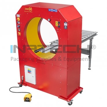 Masina De Ambalat Automata Pentru Colete Mari Lungime 800 mm, Latime 1400 mm, Inaltime 2100 mm, Putere 700 W, Dimensiune Max Cutie (mm) 600 x 650 mm, Viteza Rotatie 60 (rotatii/min), Latime Folie 250 mm