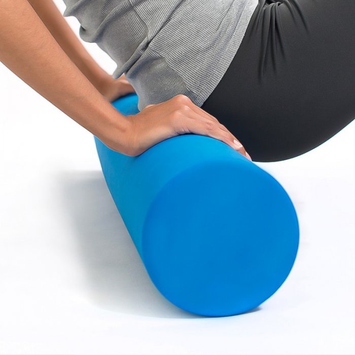 Rola De Spuma Pentru Pilates Lungime 900 mm, Diametru 150 mm, Culoare Albastru-Sport Si Agrement