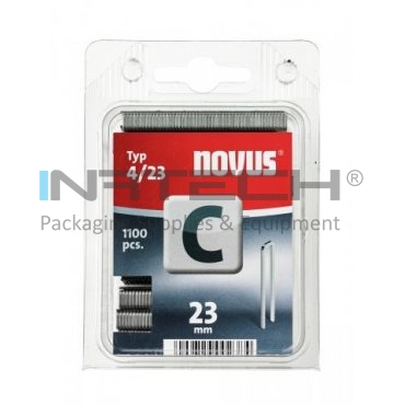 Capse Zincate Tip C 23 mm Denumire Capse Tip C, Latime 6.1 mm, Ambalare 1100 Buc/Blister, Inaltime 23 mm, Grosime 1.1 mm