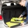 Placa Din Spuma Pentru Protectia Usilor Lungime 500 mm, Latime 125 mm, Grosime 30 mm, Culoare Negru / Galben, Buc / Pachet 48...