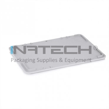 Capac Pentru Euro Container, 600 x 400 x 30 mm Dimensiuni 600x400x30 mm, Material PP Natur, Compatibil Lada Plastic, Culoare Gri