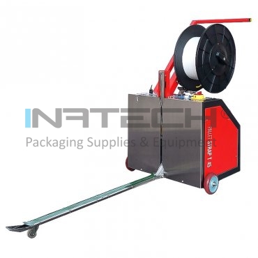 Masina De Legat Paleti Cu Banda PP Pallet Strap T45 Dimensiuni Banda 6-12-15 mm, Dimensiuni Masina (mm) 700 (l) x 760 (L) x 1050 (h), Banda PP 12 mm, Greutate Maxima 80 kg, Dimensiune min palet 710 x 350 mm, Viteza Rotatie 0-20 RPM