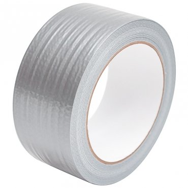 Ezüst színű Duct Tape ragasztószalag, 25 m hosszú, Hot Melt ragasztóval, 48 mm tekercsszélesség, ezüst szín