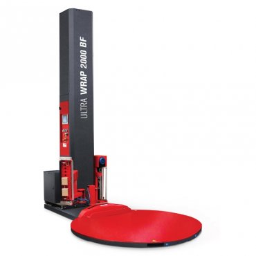 Ultra Wrap 2000 BF automata fóliázógép, raklapméret 1000 x 1200 mm, raklapterhelés 2000 kg, raklapmagasság 2500 mm, automata vágás és fóliahegesztés IGEN