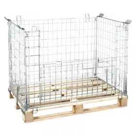 Boxpaleti Metalici Cu Fixare Pe Europalet 1200 x 800 x 1000 mm Lungime 1200 mm, Latime 800 mm, Inaltime 1000 mm, Greutate 31 ...