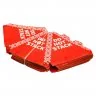 Conuri Protectie Lungime 300 mm, Latime 300 mm, Inaltime 320 mm, Material Carton Ondulat, Culoare Rosu / Alb, Buc / Pachet 25...