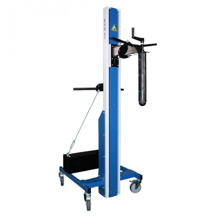 Elevator Mobil Cu Brat Pivotant Ø 76 mm Inaltime de ridicare 2000 mm, Greutate Maxima 80 kg, Suport Tub, Diametru Tub 76 mm-E...