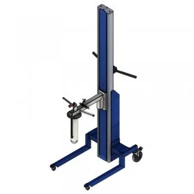 Elevator Mobil Cu Brat Pivotant Ø 76 mm Inaltime de ridicare 2000 mm, Greutate Maxima 80 kg, Suport Tub, Diametru Tub 76 mm-E...