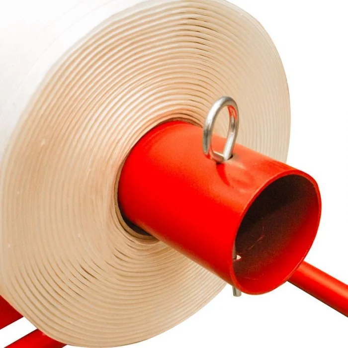 Carucior Banda PES Utilizare Manuala, Material Metal, Culoare Rosu-Folie Stretch, Legare Si Paletizare