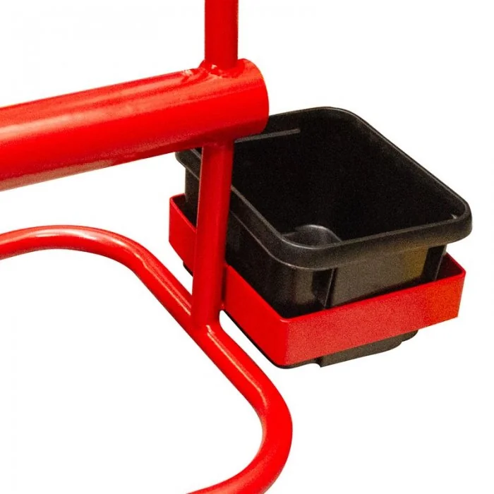 Carucior Banda PES Utilizare Manuala, Material Metal, Culoare Rosu-Folie Stretch, Legare Si Paletizare