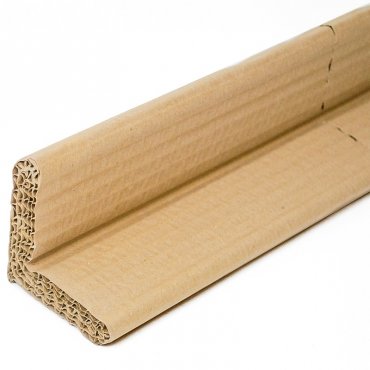 L-profilú karton sarokvédő, hosszúság 1200 mm, szárak 50 x 50 mm, újrafelhasználható IGEN