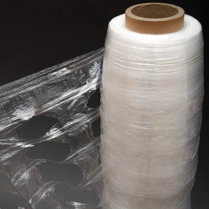 Folie Stretch Perforata, Anticondens, 420 mm, 1,65 kg Lungime 425 m, Latime 420 mm, Greutate 1.65 kg, Culoare Transparent-Fol...