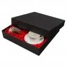 Cutie Pentru Cadouri, Mucava, Premium, 317 x 317 x 50 mm Lungime 317 mm, Latime 317 mm, Inaltime 50 mm, Culoare Negru, Tip Ca...