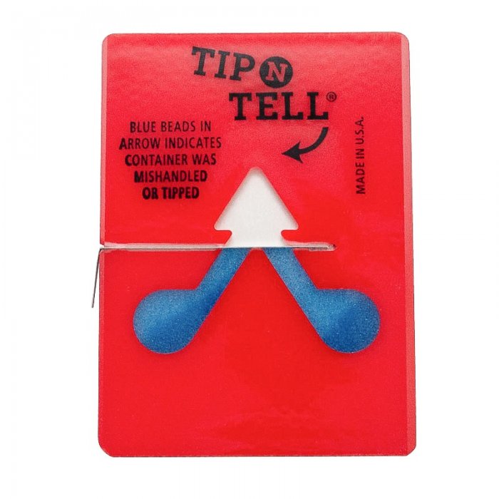 Indicator Monitorizare Inclinare 80 grade Latime 70 mm, Inaltime 95 mm, Culoare Rosu-Folie Stretch, Legare Si Paletizare