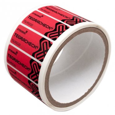 Öntapadó VOID biztonsági címkék, piros, 50 x 20 mm Méret: 50 x 20 mm, Szín: piros, Címkék száma: 250