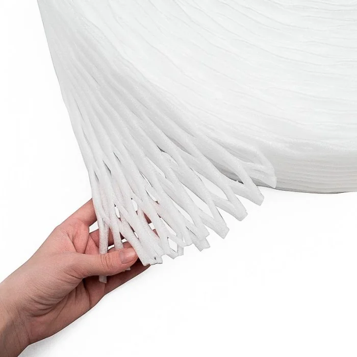 Plasa Net Pentru Protectie Diametru 75 mm, Lungime Rola 20 m, Material Polietilena Expandata, Culoare Alb-Polietilena Expanda...