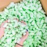 Fulgi Din Polistiren Ambalare Cutie 100 Litri, Material Polistiren Expandat, Culoare Verde-Materiale Pentru Umplerea Golului ...