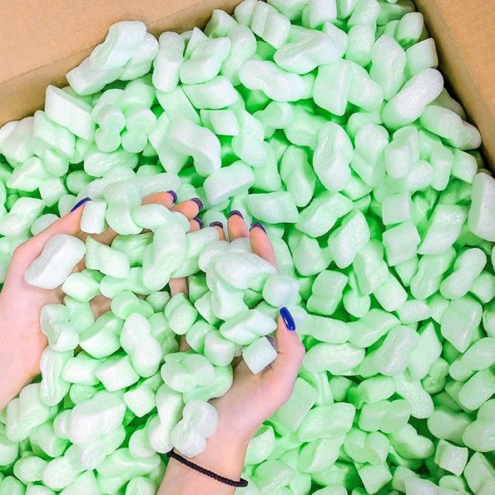 Fulgi Din Polistiren Ambalare Cutie 100 Litri, Material Polistiren Expandat, Culoare Verde-Materiale Pentru Umplerea Golului ...